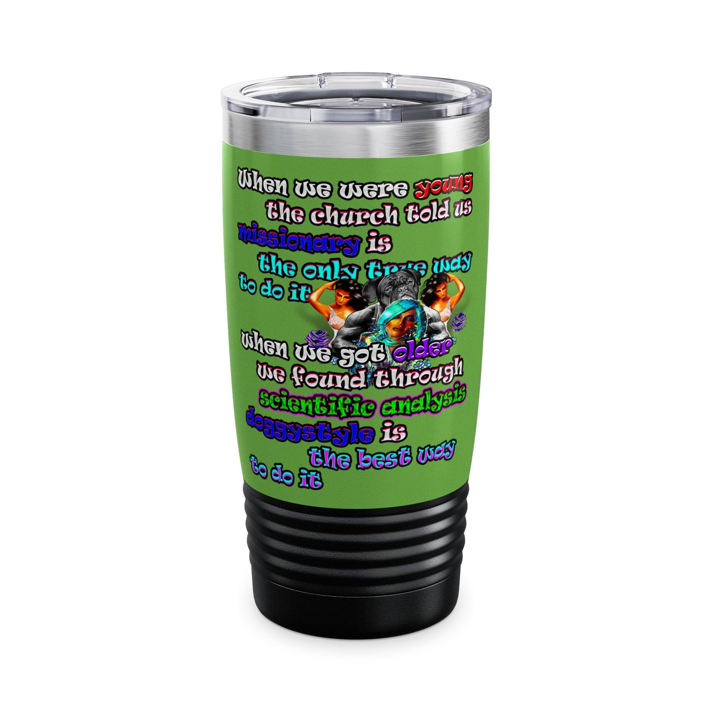 doggystyle - Ringneck Tumbler, 20oz (green)