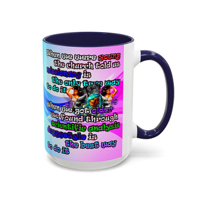 doggystyle - Accent Mug (light blue-pink wave)
