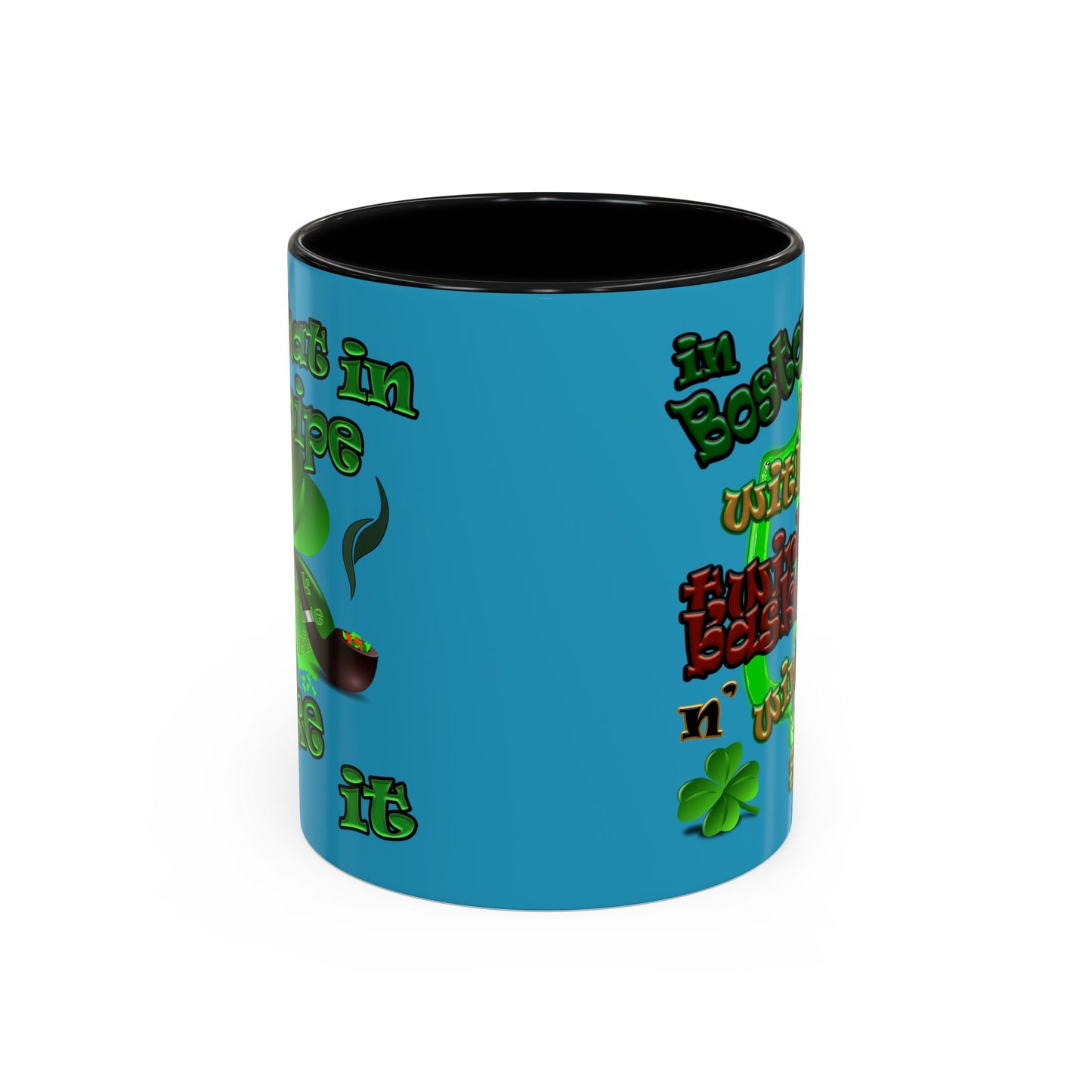 celtics logo - Accent Mug (turquoise)