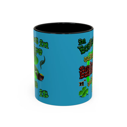 celtics logo - Accent Mug (turquoise)