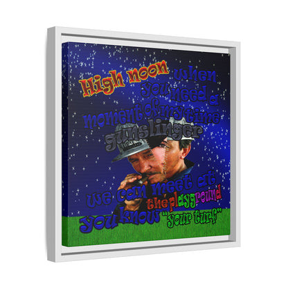 high noon - framed canvas art ('snoops' background)