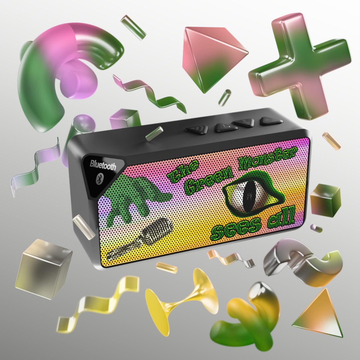 green monster - Jabba Bluetooth Speaker (color blur)
