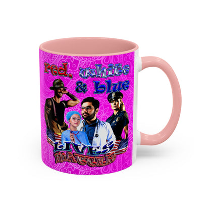 rw&b lives matter - Accent Mug (pink swirl)