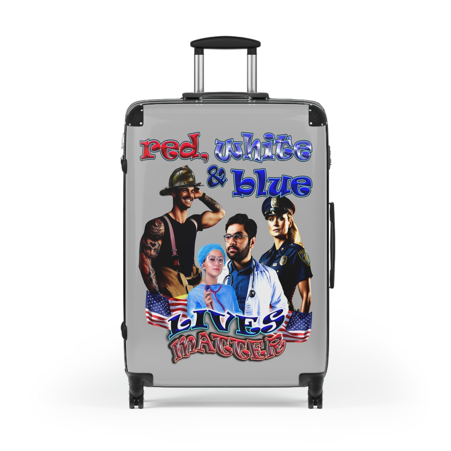 rw&b lives matter - Suitcase (light grey)