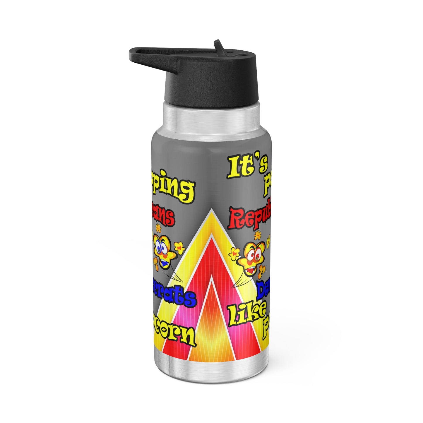 popping like popcorn - Gator Tumbler, 32oz  (rainbow split)