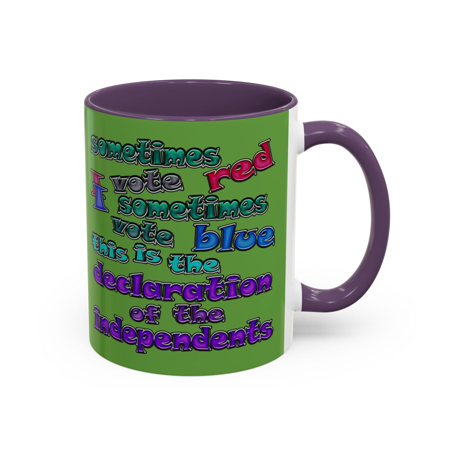 declaration of the independents - Accent Mug (green)