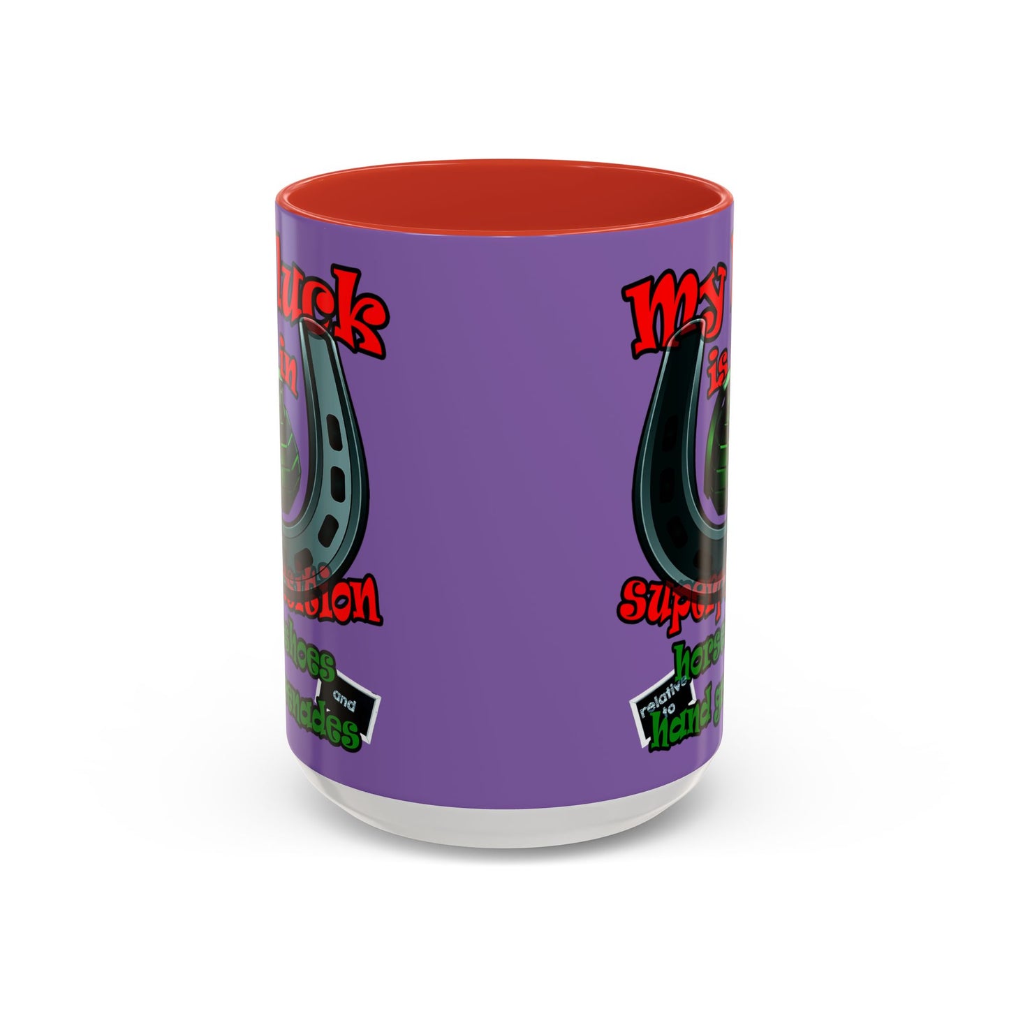 my luck - Accent Mug (light purple)
