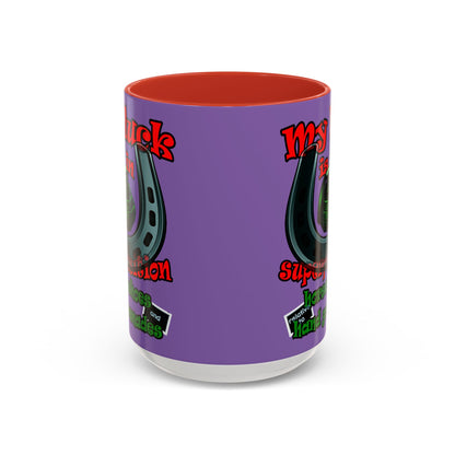 my luck - Accent Mug (light purple)