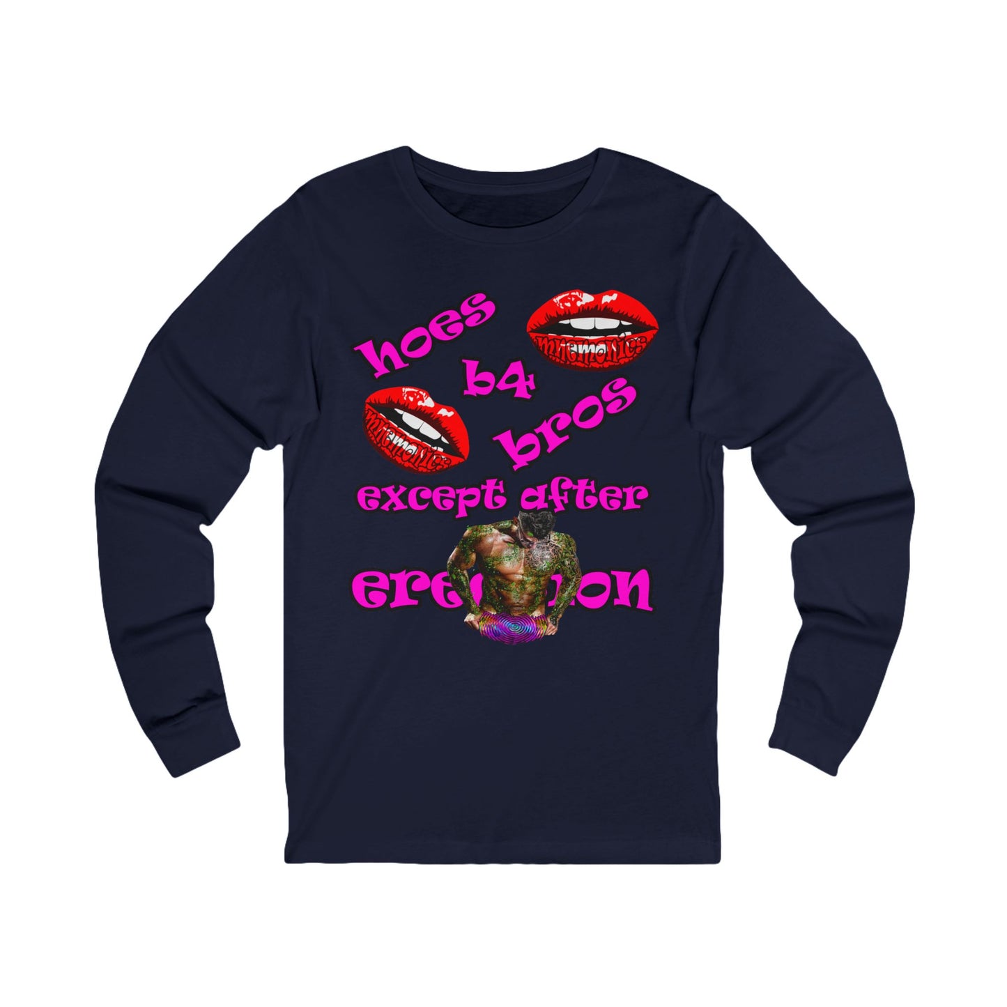 hoes b4 bros - Unisex Jersey Long Sleeve Tee
