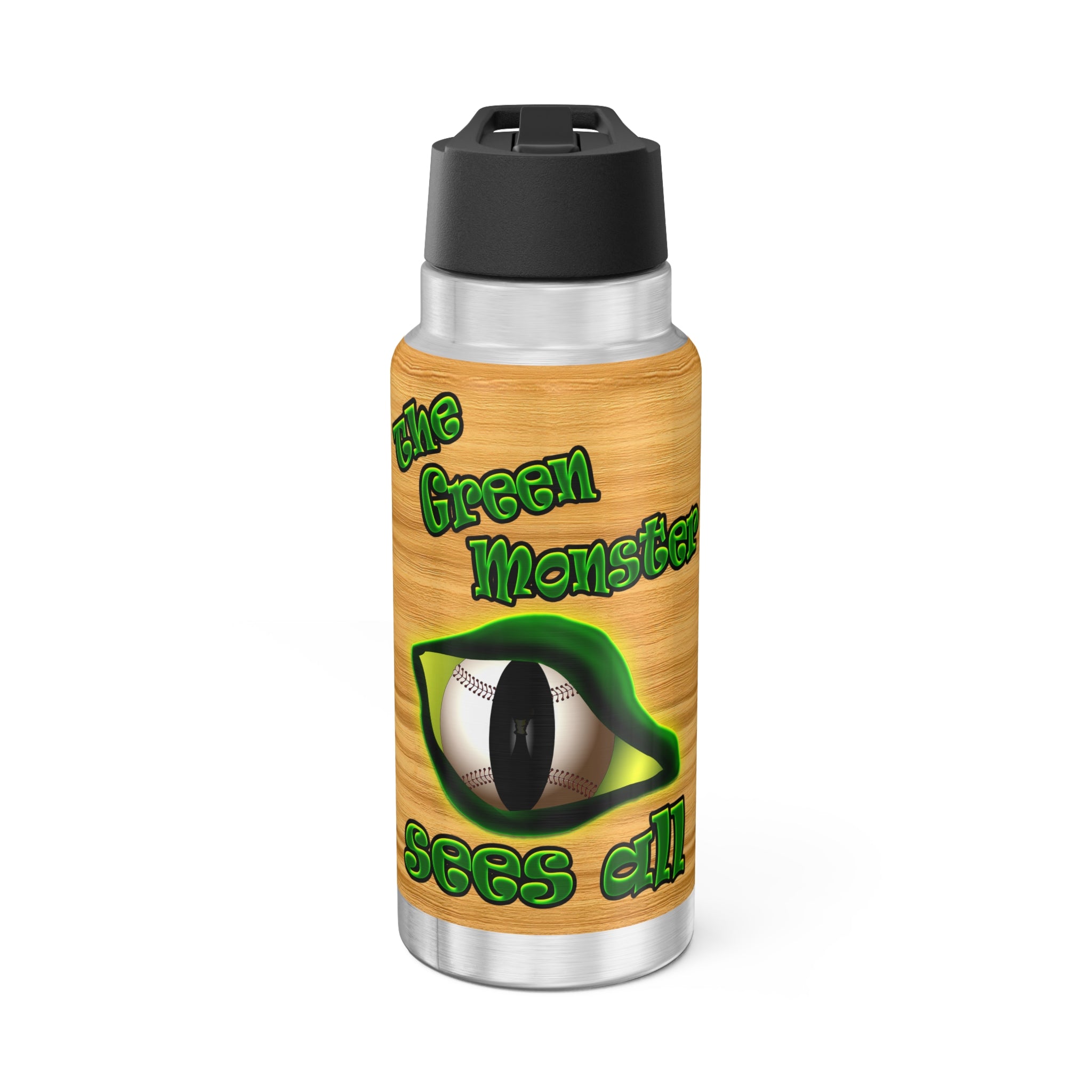 green monster - Gator Tumbler, 32oz  (butterscotch wood finish)