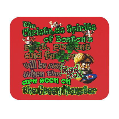 christmas spirits of boston - Mouse Pad (Rectangle) (red)