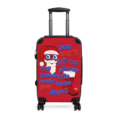 santa's shoes - Suitcase (dark red)
