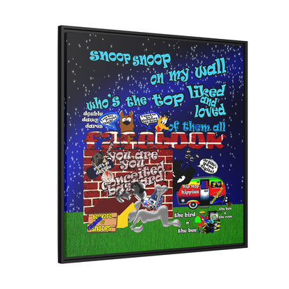 snoops - framed canvas art