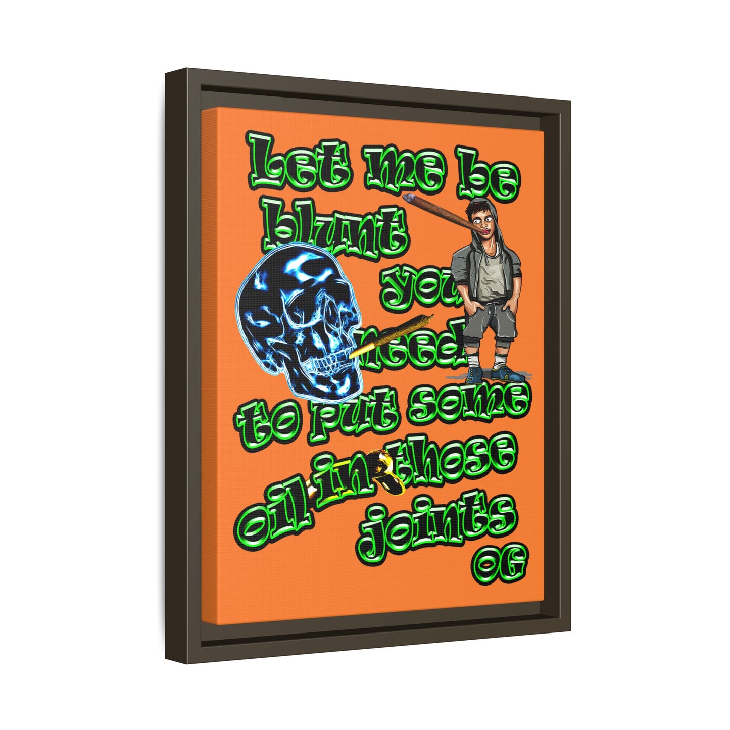 og - framed canvas art (crusta)
