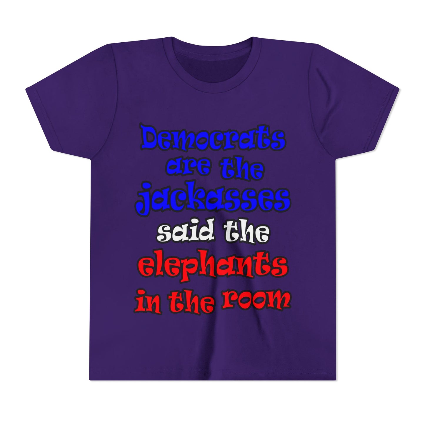 donkeys and elephants - Youth Short Sleeve Tee