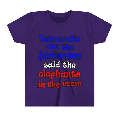 donkeys and elephants - Youth Short Sleeve Tee