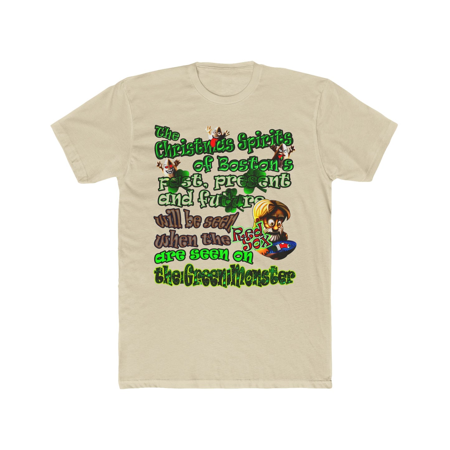 christmas spirits of boston - Men's Cotton Crew Tee