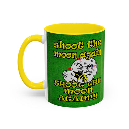 shoot the moon again - Accent Mug (green turf)