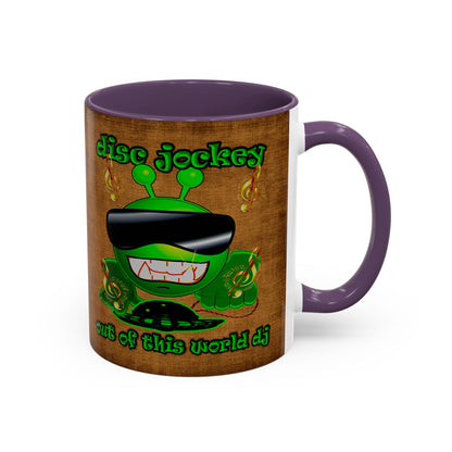 disc jockey - Accent Mug (brown papyrus)