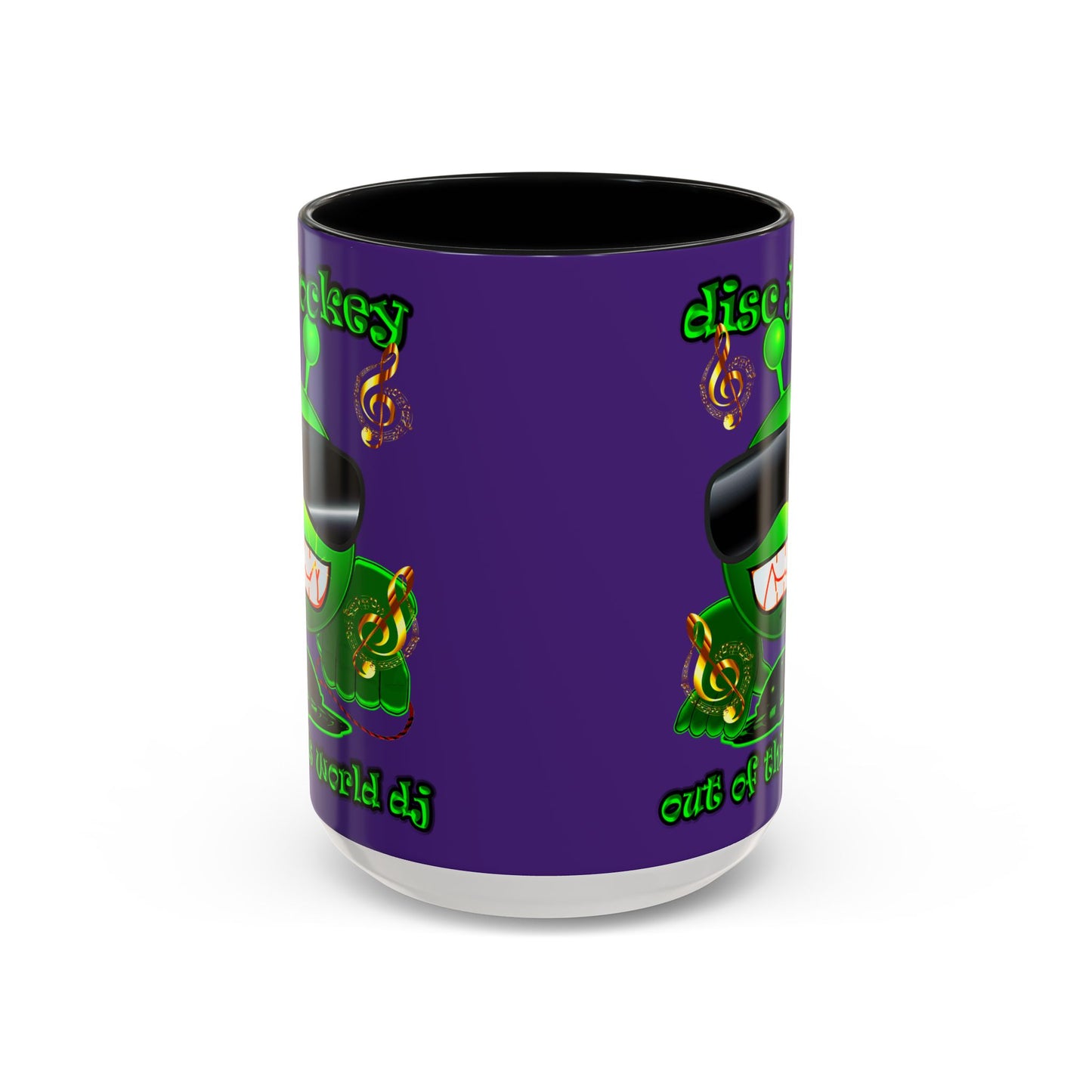 disc jockey - Accent Mug (purple)