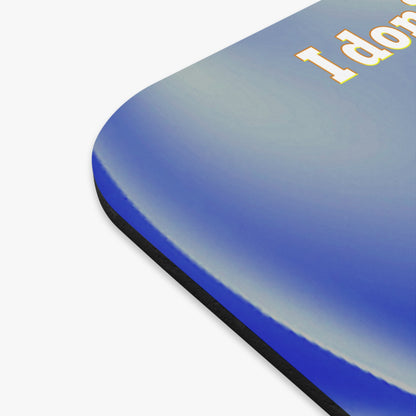 I don't care that your grey - Mouse Pad (Rectangle) (blue-white wave)