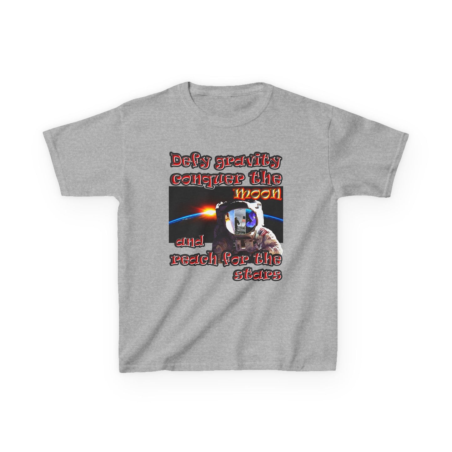 defy conquer reach - Kids Heavy Cotton™ Tee