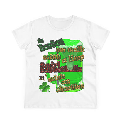 celtics logo - Women's Midweight Cotton Tee