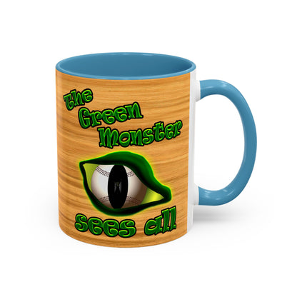 green monster - Accent Mug (butterscotch wood finish)