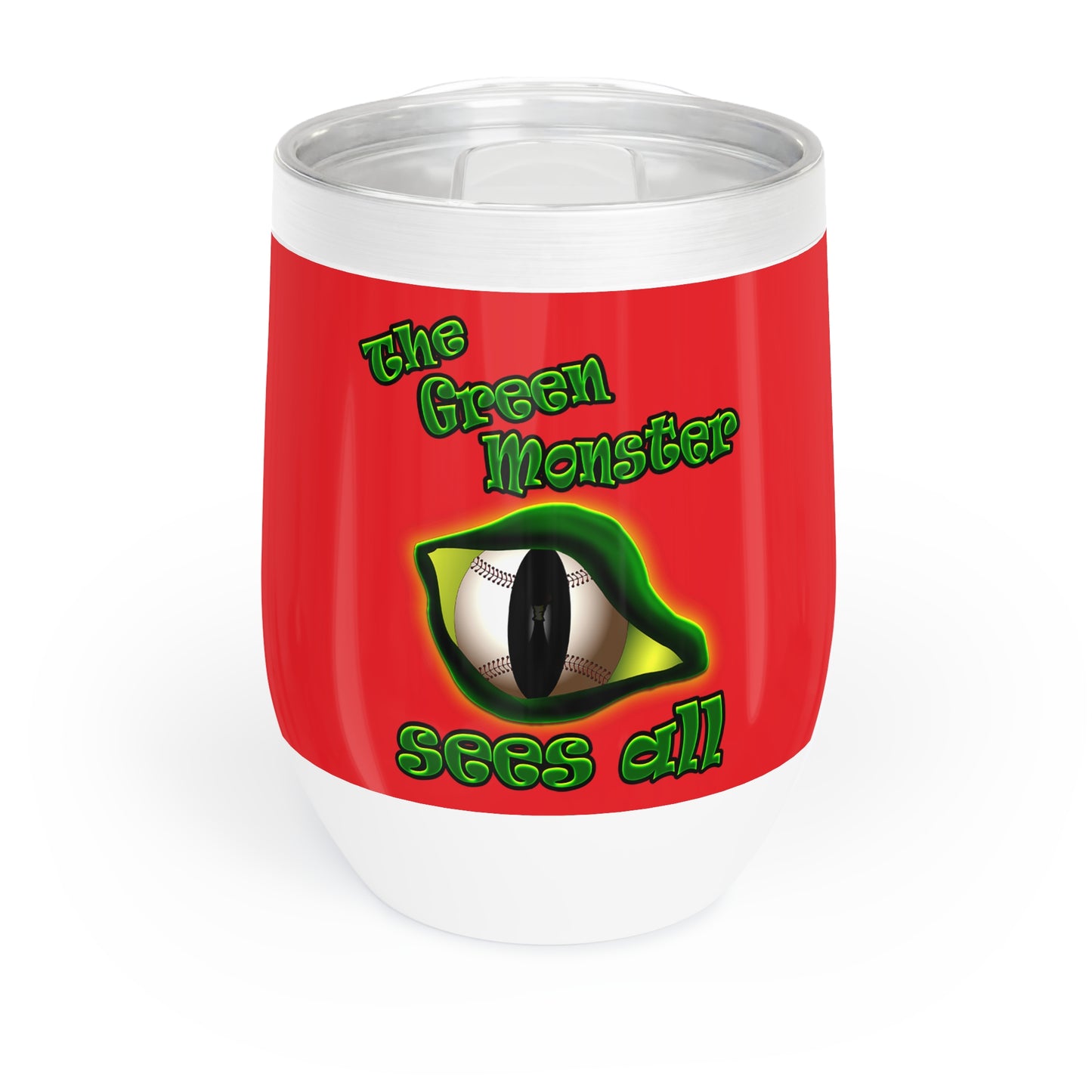green monster - Chill Wine Tumbler (red)