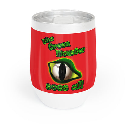 green monster - Chill Wine Tumbler (red)