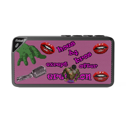 hoes b4 bros - Jabba Bluetooth Speaker (light pink)