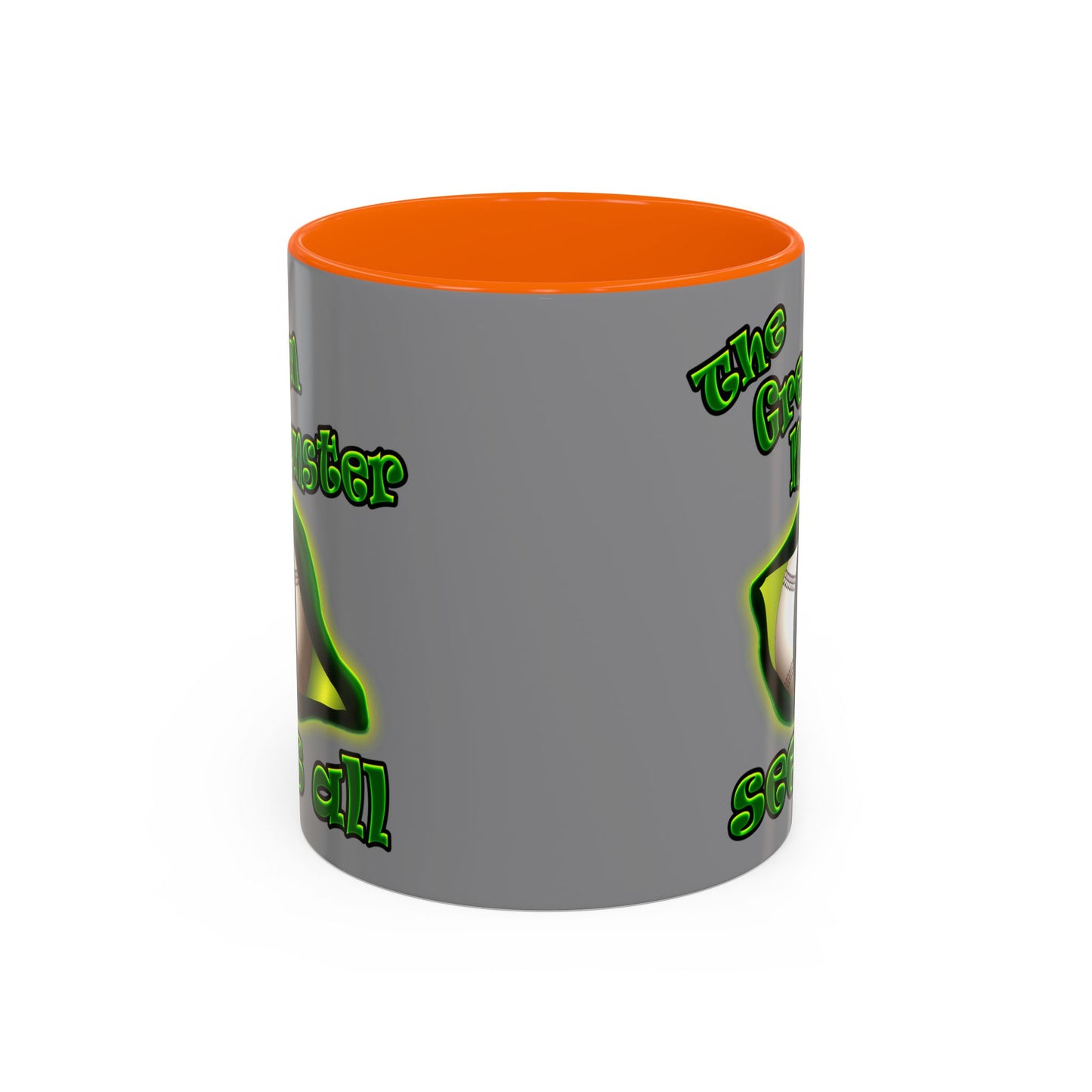 green monster - Accent Mug (grey)
