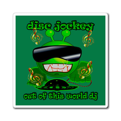 disc jockey - Magnets - (dark green)