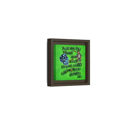 og - framed canvas art (green turf)