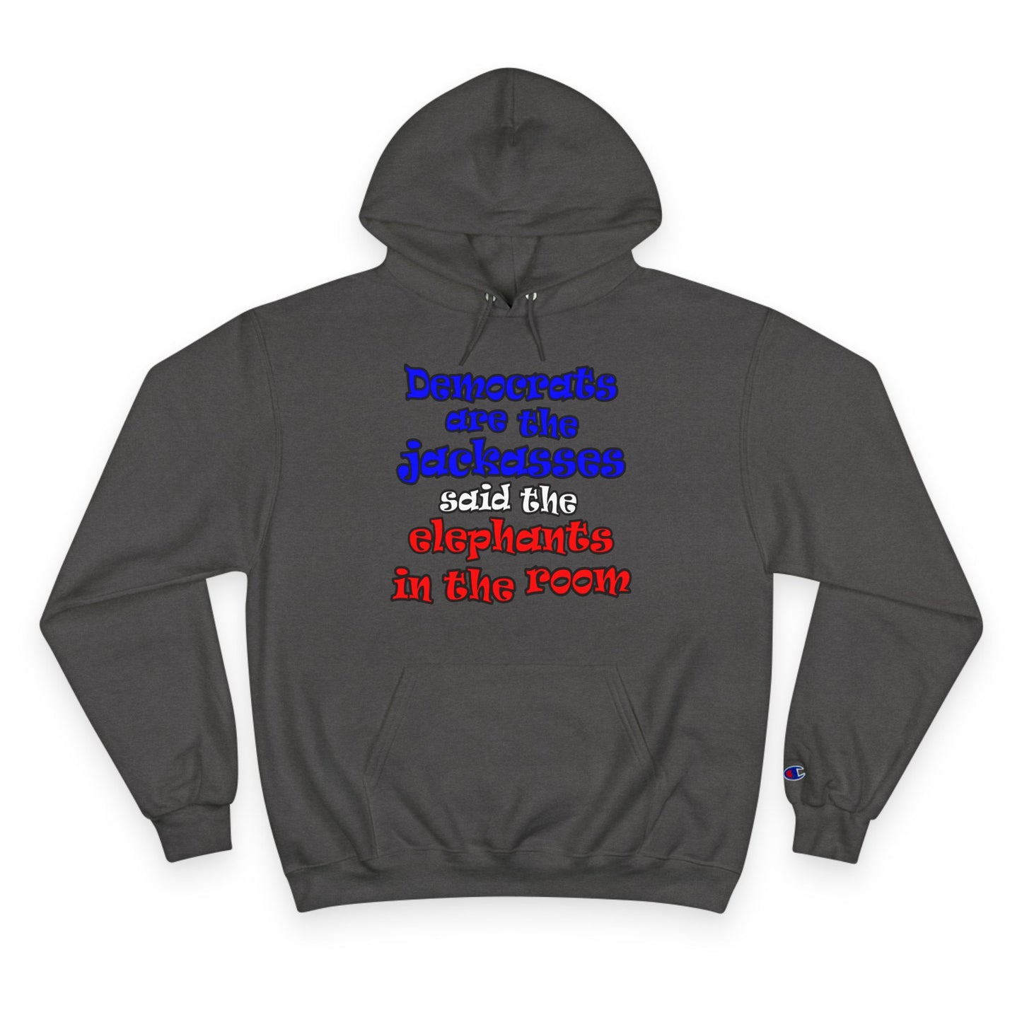 donkeys and elephants - Champion Hoodie