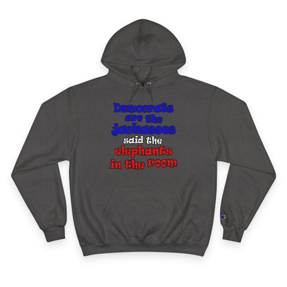 donkeys and elephants - Champion Hoodie