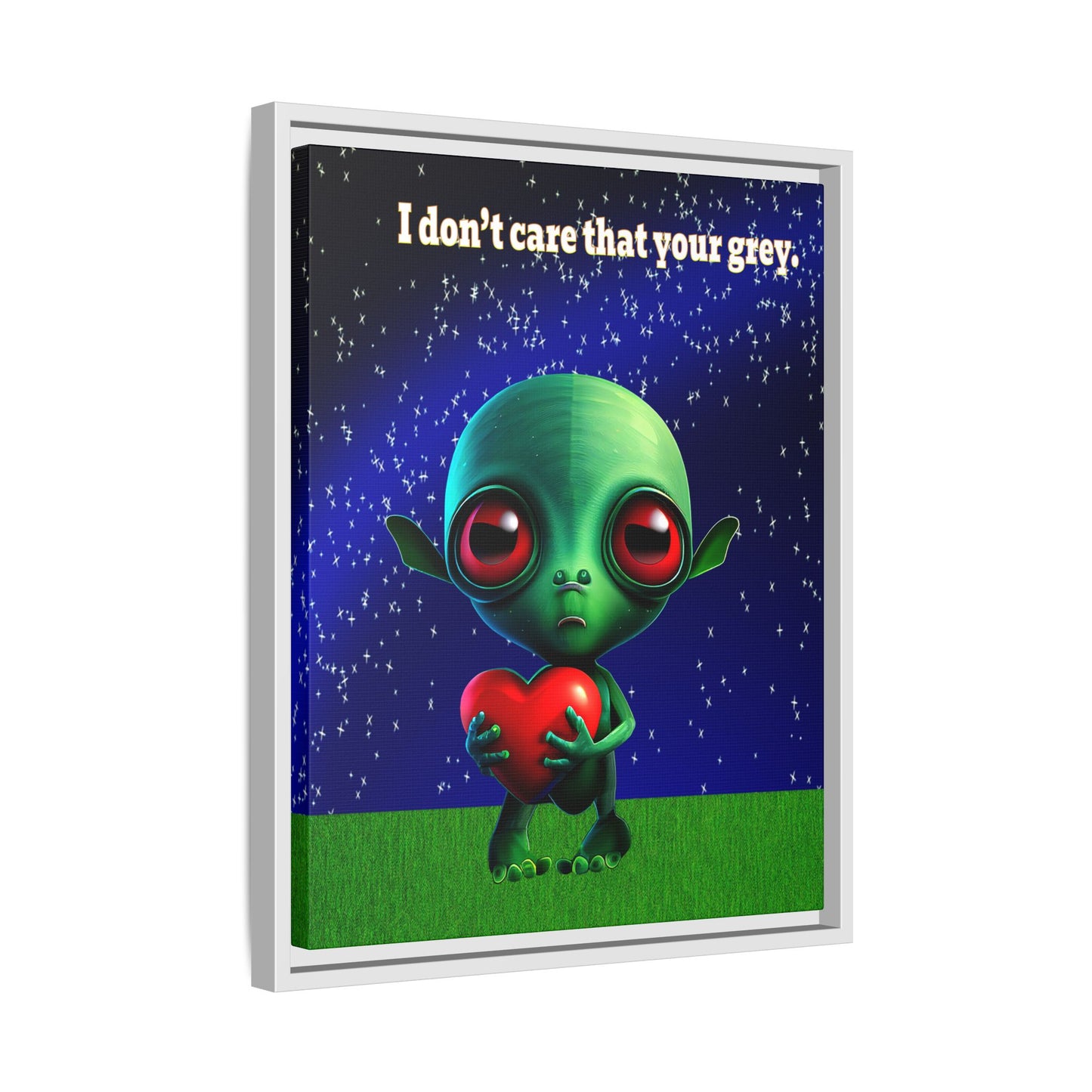I don't care that your grey - framed canvas art ('snoops' background)