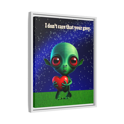 I don't care that your grey - framed canvas art ('snoops' background)