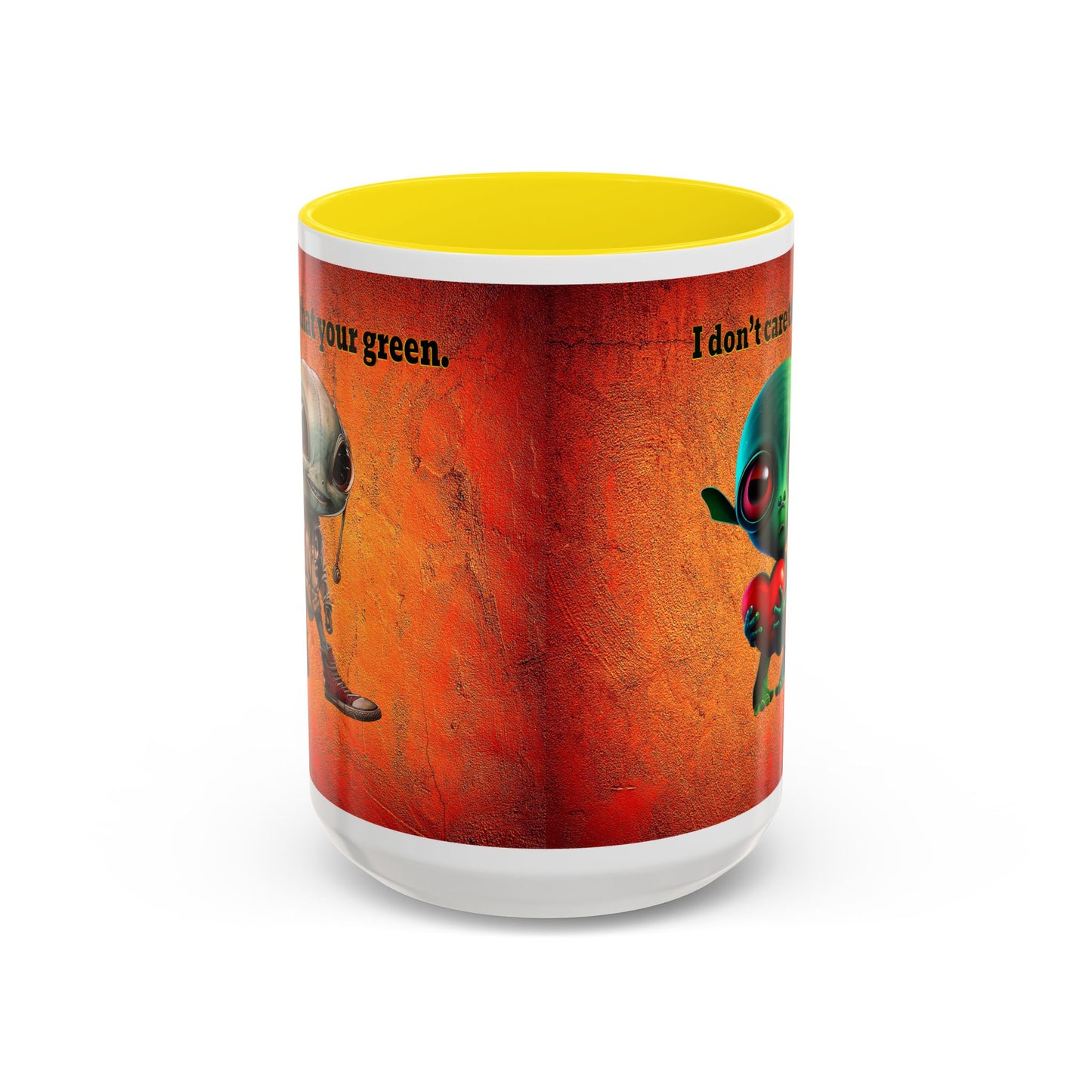 I don't care that your grey - Accent Mug (burnt orange)