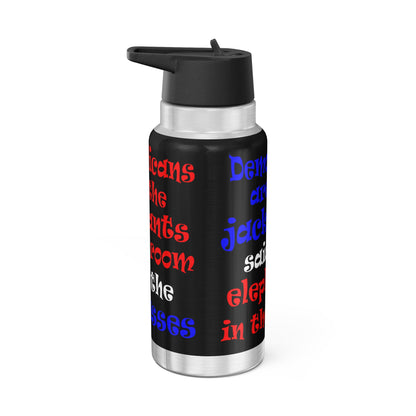 donkeys and elephants - Gator Tumbler, 32oz (black)