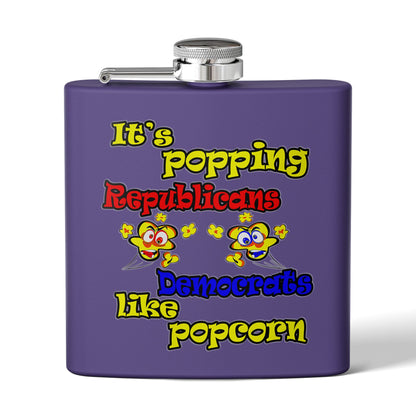 popping like popcorn - Stainless Steel Flask