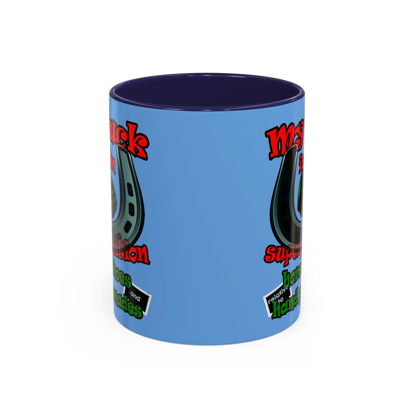 my luck - Accent Mug (light blue)