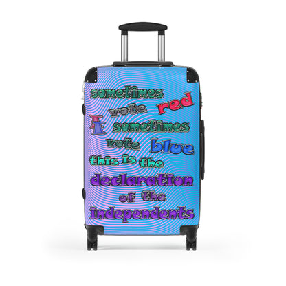 declaration of the independents - Suitcase (light blue-purple wave)