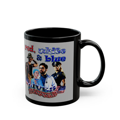 rw&b lives matter - Black Mug (light grey)