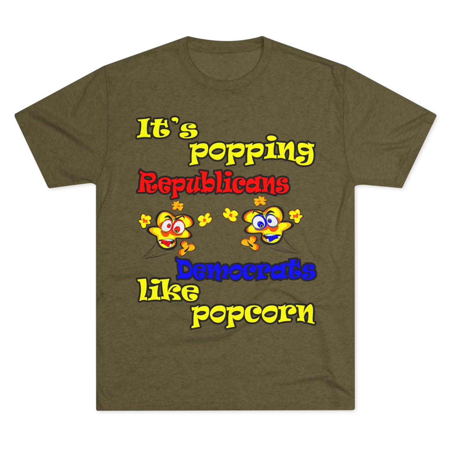 popping like popcorn - Unisex Tri-Blend Crew Tee