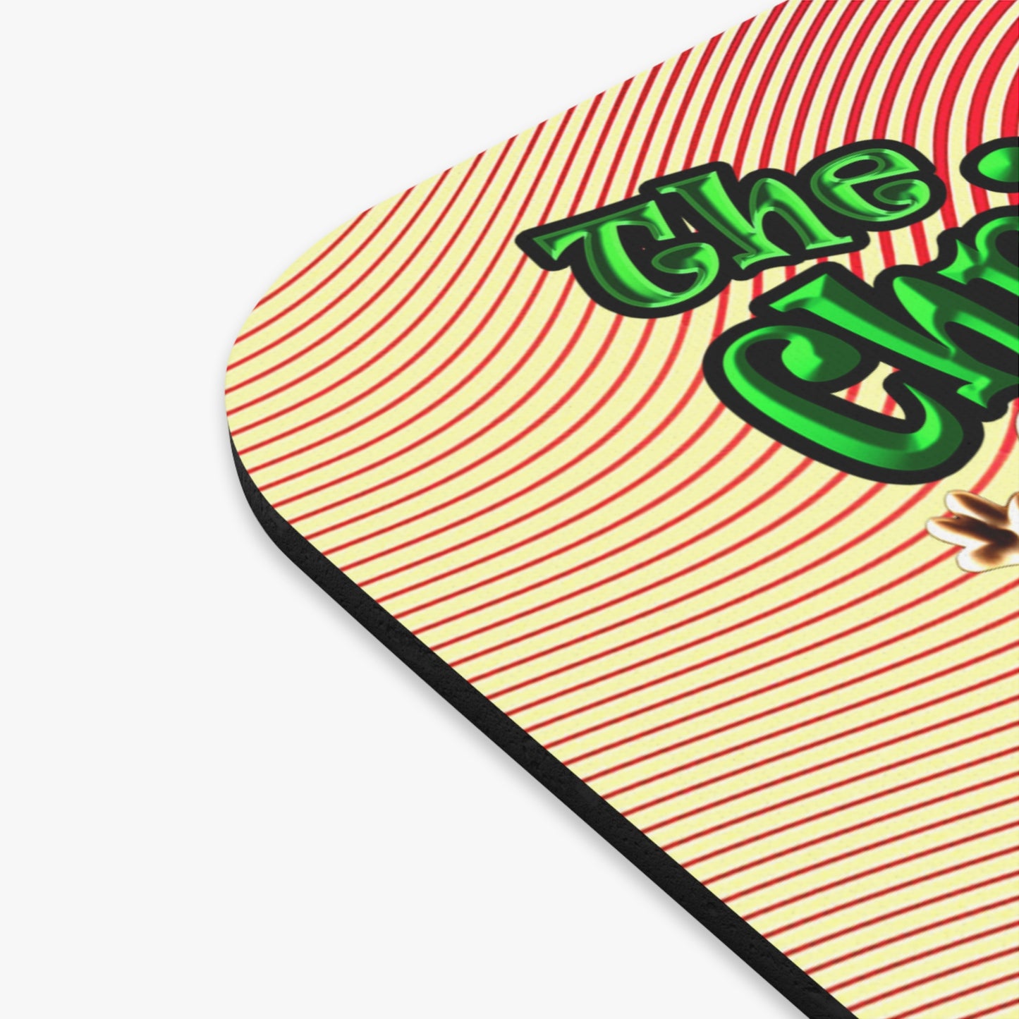 christmas spirits of boston - Mouse Pad (Rectangle) (yellow-orange wave)