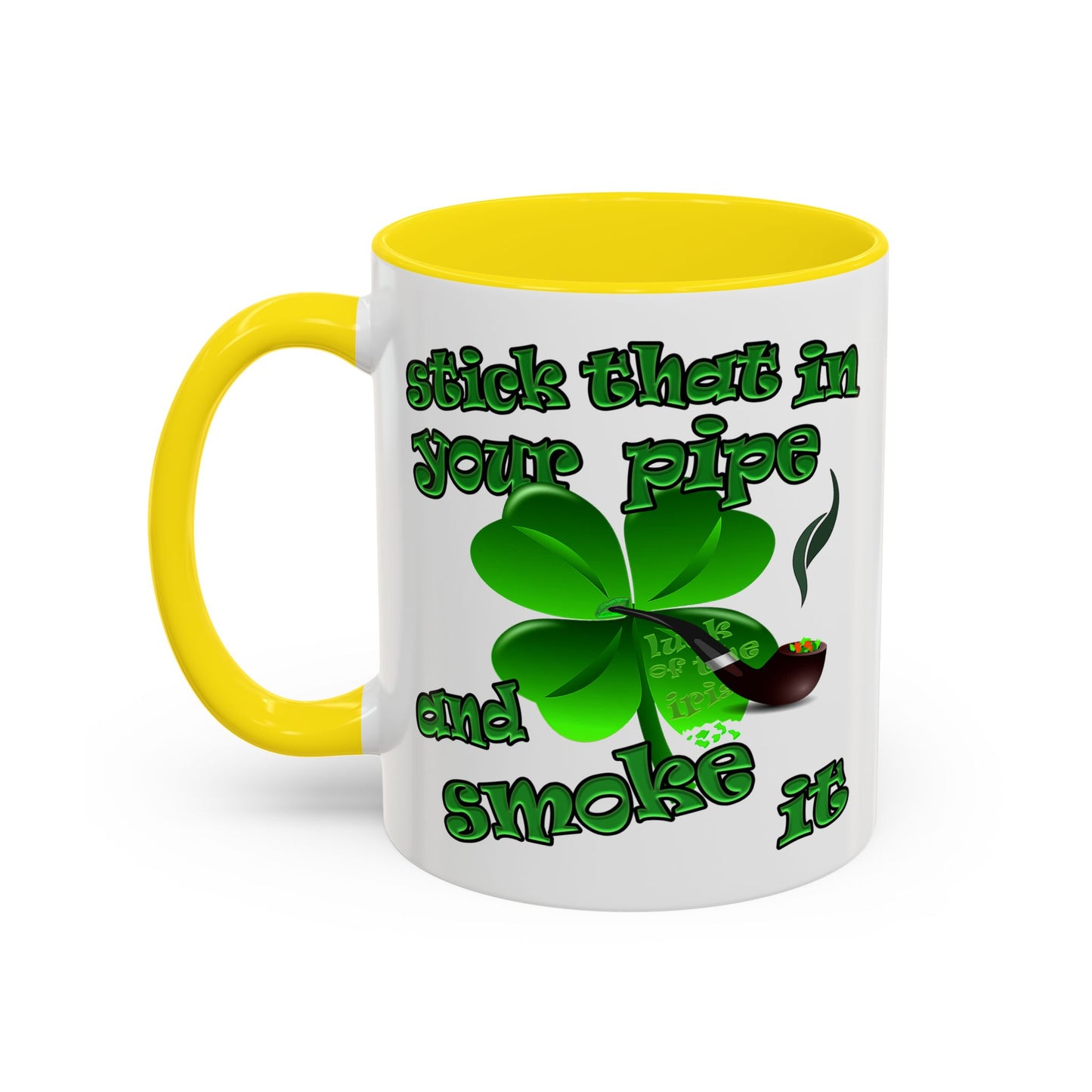 celtics logo - Accent Mug (white)