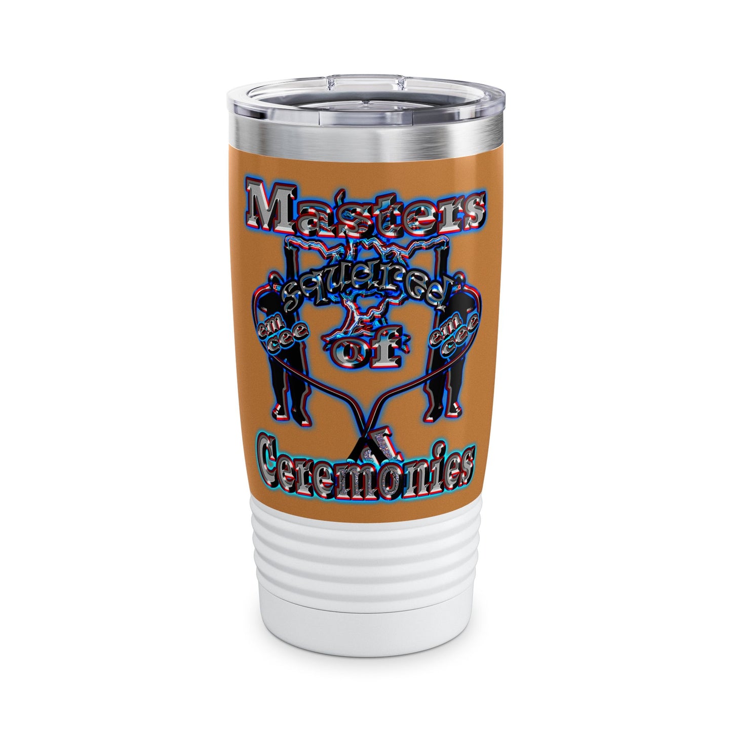 em cee squared - Ringneck Tumbler, 20oz (light brown)