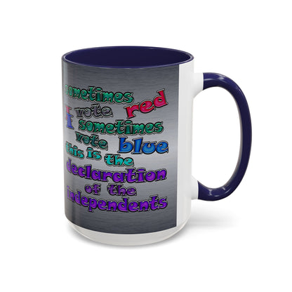 declaration of the independents - Accent Mug (brushed nickel)