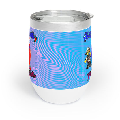 tag that - Chill Wine Tumbler (light blue-purple wave)